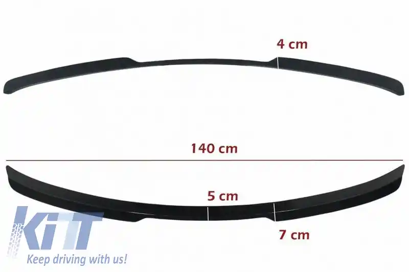 Spoiler pentru portbagaj potrivit pentru Audi Q8 SUV 2018+ Negru Pian din plastic ABS-image-6318272
