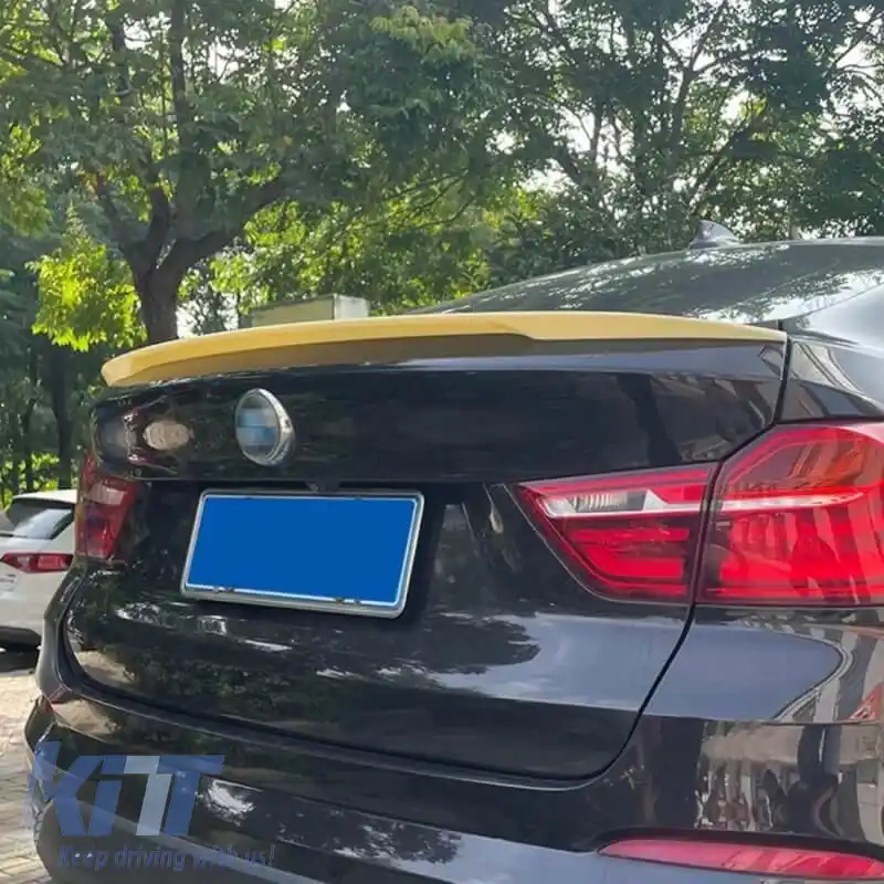 Spoiler pentru portbagaj potrivit pentru BMW X4 F26 14-18 Negru Lucios din Plastic ABS-image-6322713