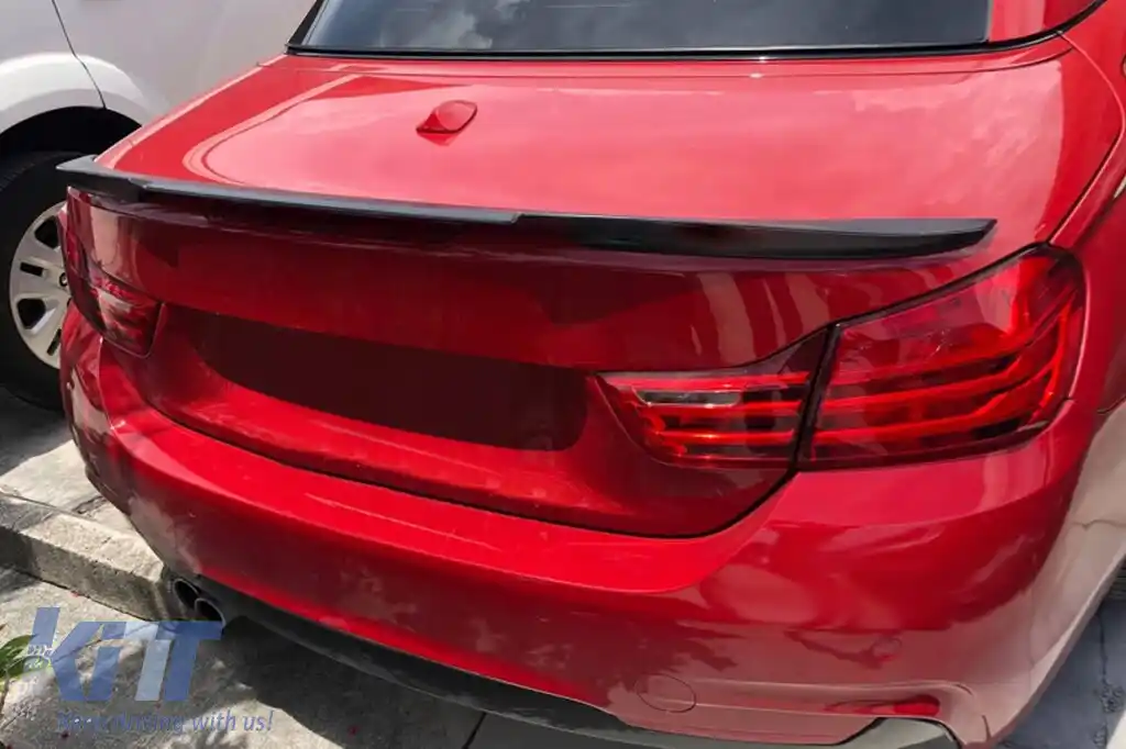 Spoiler pentru portbagaj potrivit pentru BMW Seria 4 F33 Cabriolet după 2014, necolorat-image-6227811