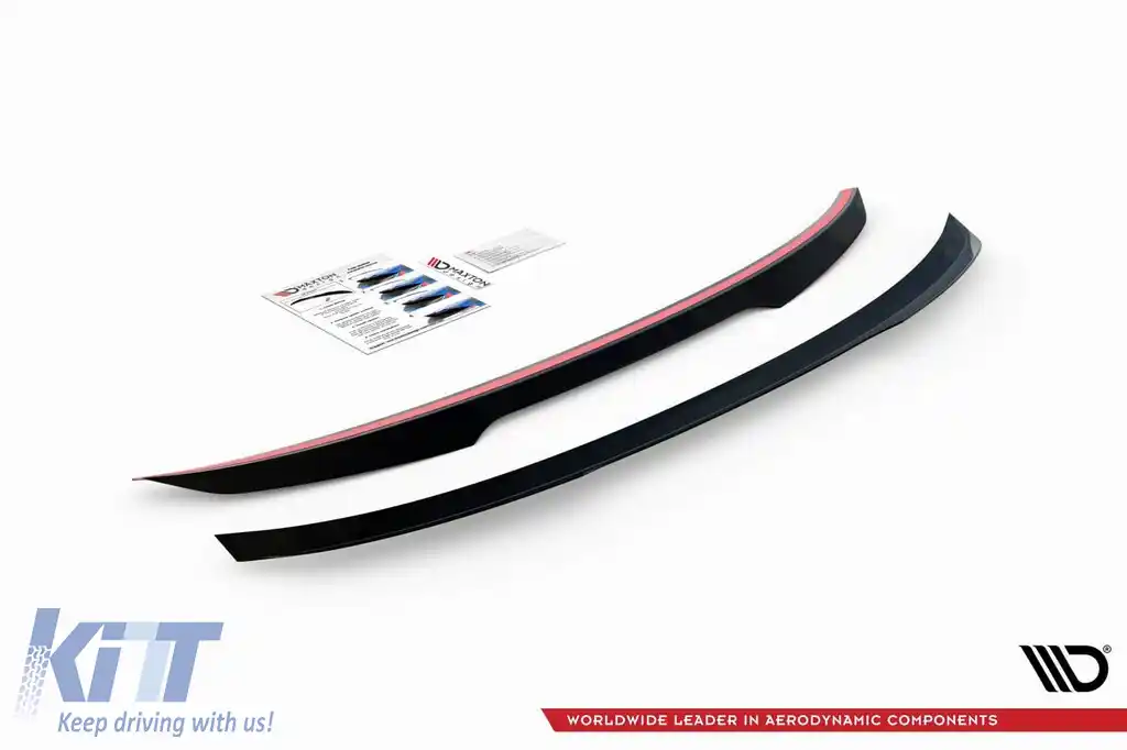 Spoiler pentru portbagaj potrivit pentru BMW Seria 3 G20 sedan după 2018, lac negru