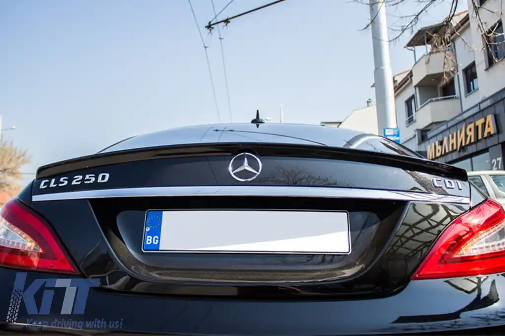 Spoiler pentru portbagaj tip A Design potrivit pentru Mercedes CLS C218 2011-2018, necolorat-image-6227545