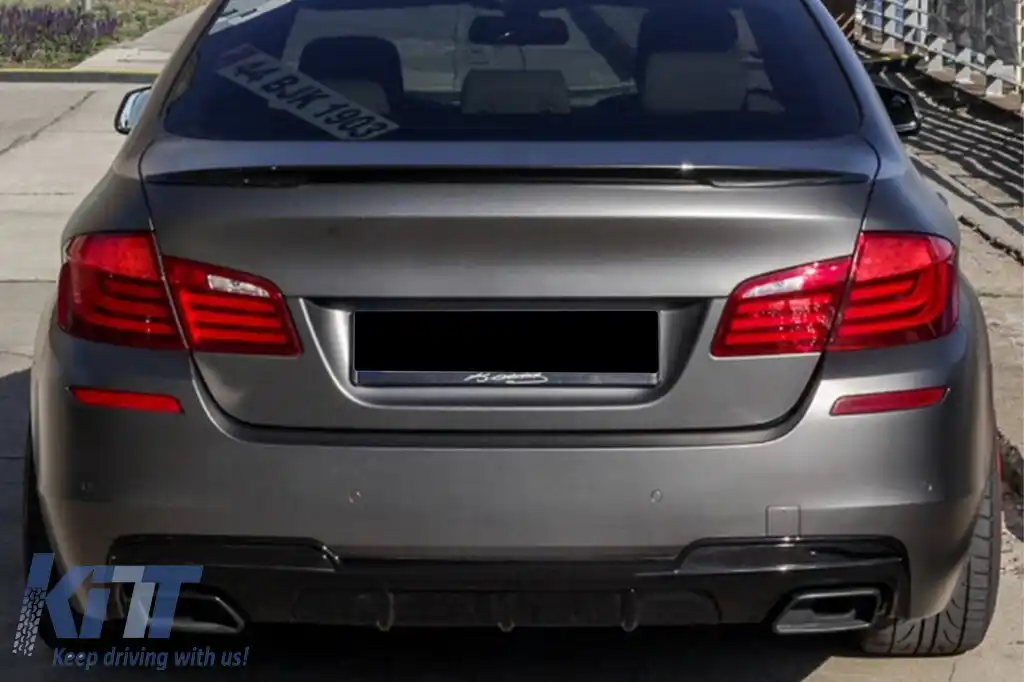 Spoiler pentru portbagaj tip M Performance Design Design potrivit pentru BMW Seria 5 F10 2010-2017, necolorat-image-6227578