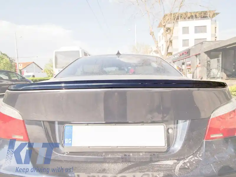 Spoiler pentru portbagaj tip M technik potrivit pentru BMW Seria 5 E60 2003-2010, lac negru