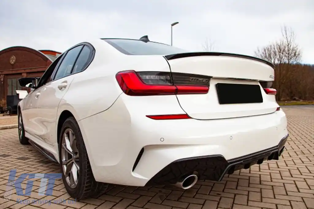 Spoiler pentru portbagaj tip M Technik potrivit pentru BMW Seria 3 G20 după 2019, necolorat-image-6227946