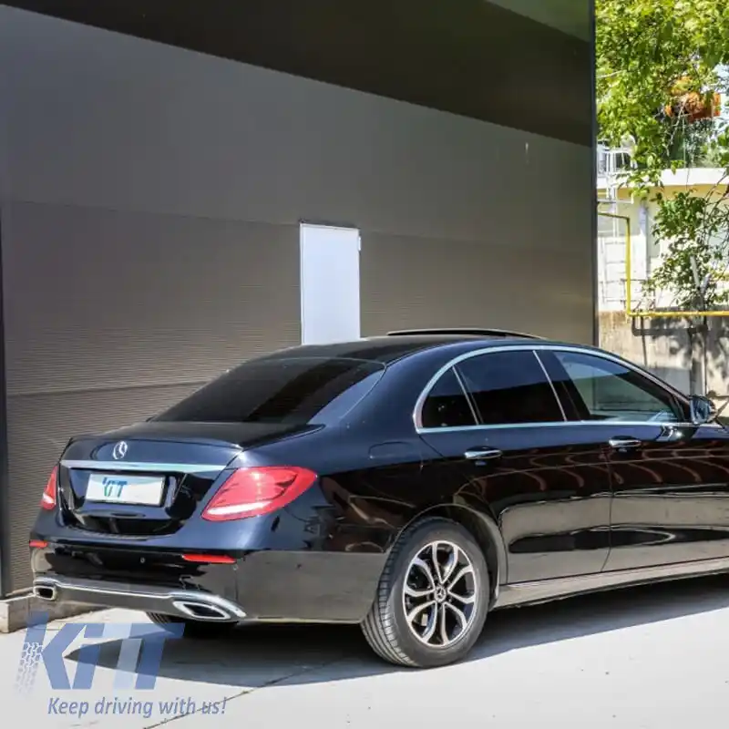 Spoiler portbagaj potrivit pentru Mercedes-Benz E-Class W213 16+ Plastic ABS Negru Lucios-image-6313809