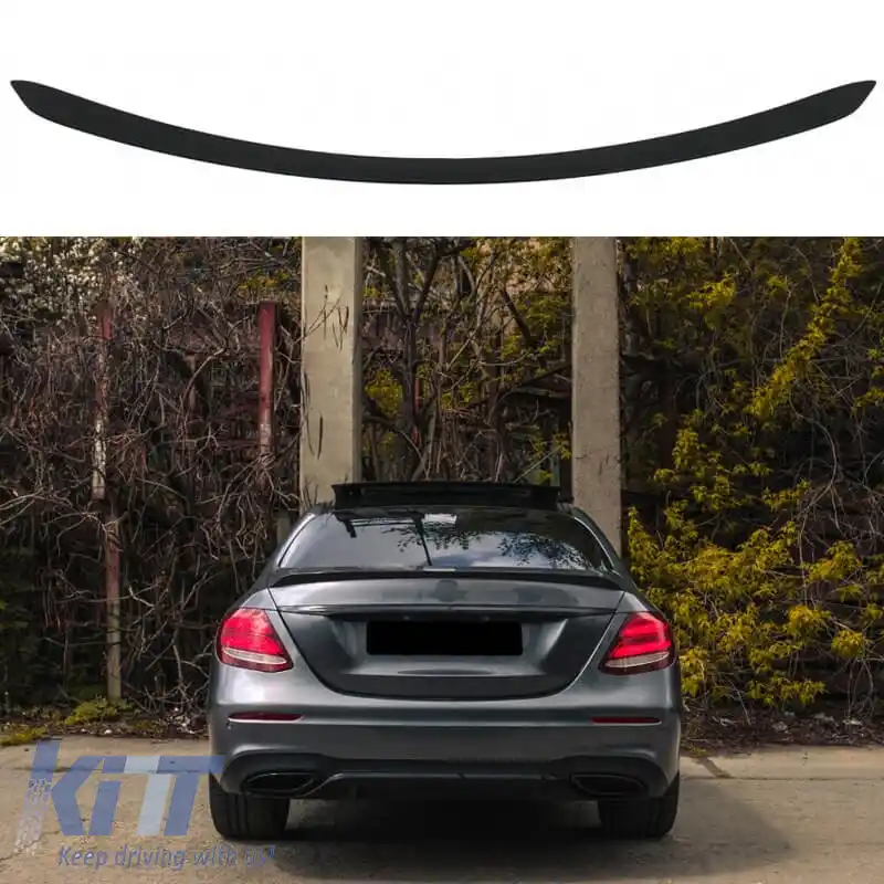 Spoiler portbagaj potrivit pentru Mercedes-Benz E-Class W213 16+ Plastic Negru Mat-image-6313862