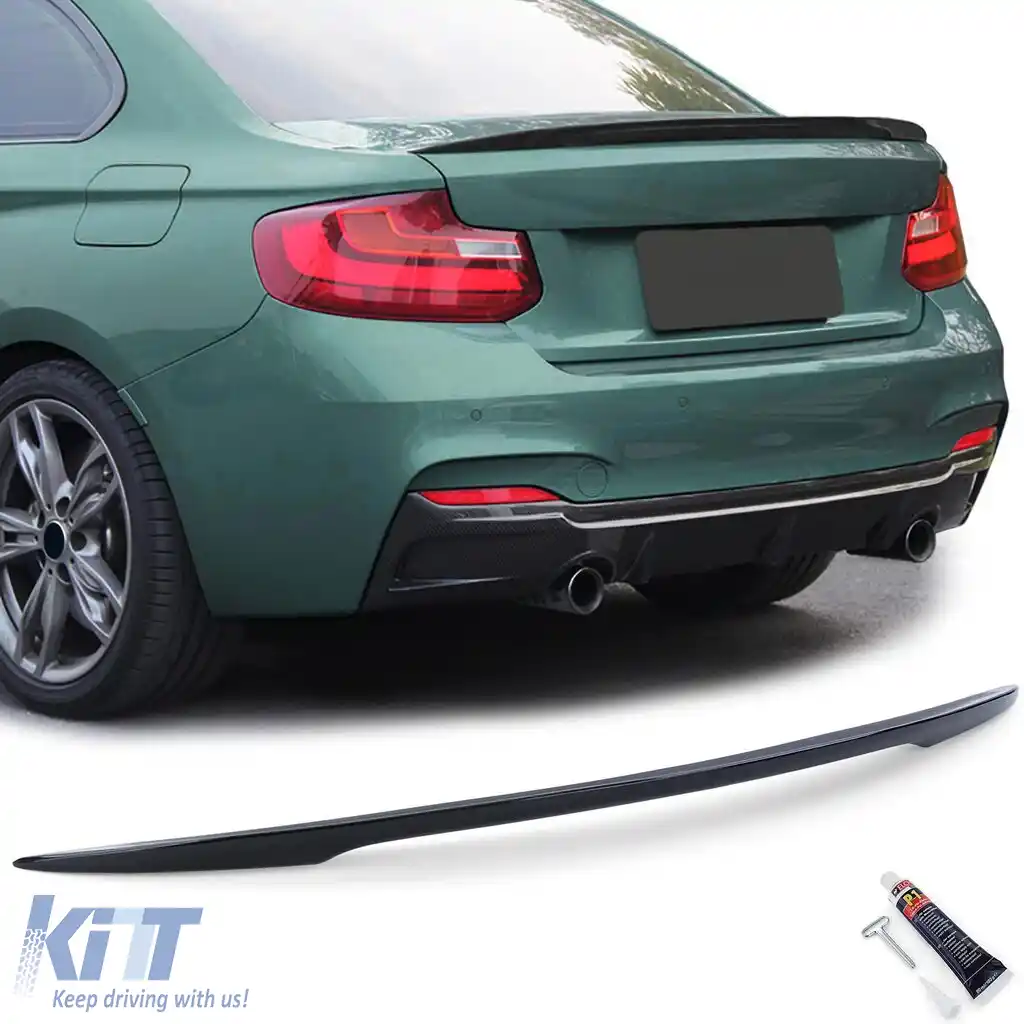 Spoiler posterior de performanță sportivă Gloss Black, potrivit pentru BMW Seria 2 F22 Coupe