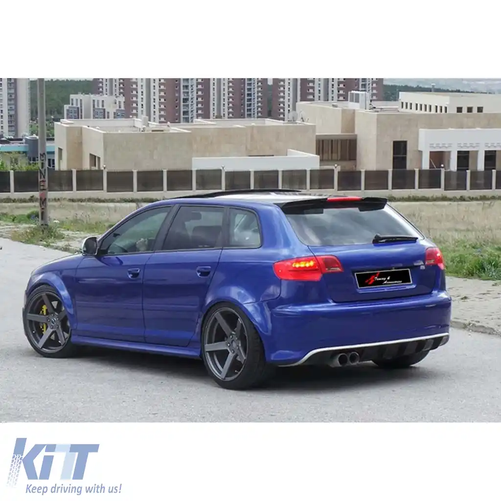 SPOILER potrivit pentru AUDI A3 8P 2003-2008 cu 4 uși stil RS3-image-6326089