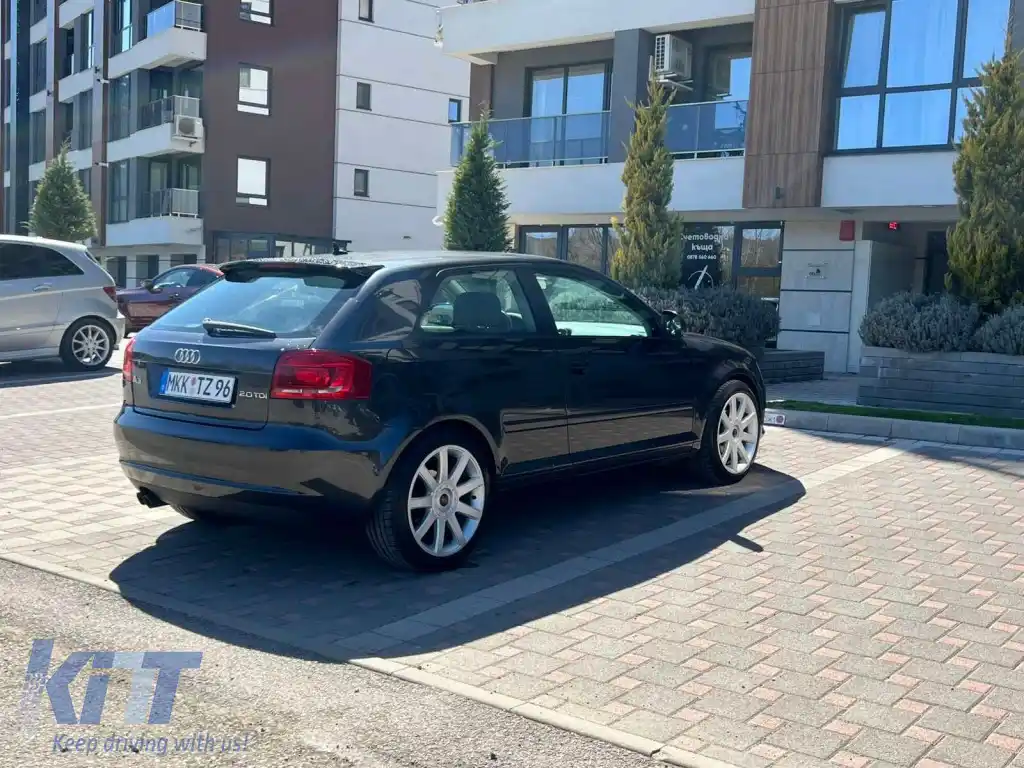 SPOILER potrivit pentru AUDI A3 8P 2003-2008 cu 4 uși stil RS3-image-6326095