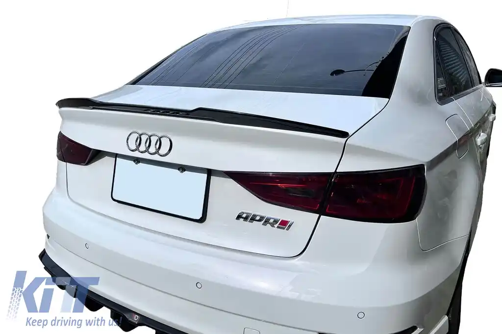 Spoiler potrivit pentru Audi A3 8V sedan 2013-2019, negru-image-6228078