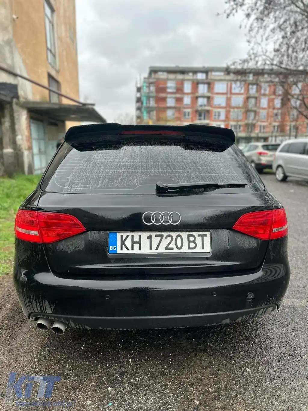 Spoiler potrivit pentru Audi A4 B8 2008-2015 RS Style finisaj negru piano-image-6260852