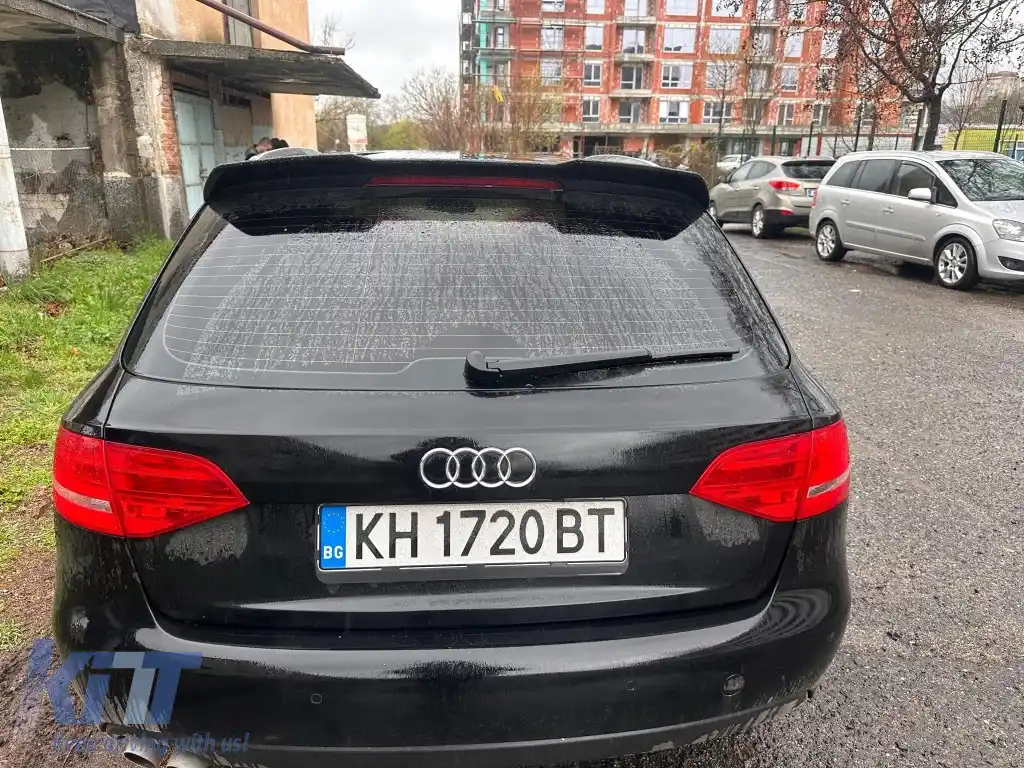 Spoiler potrivit pentru Audi A4 B8 2008-2015 RS Style finisaj negru piano-image-6260854