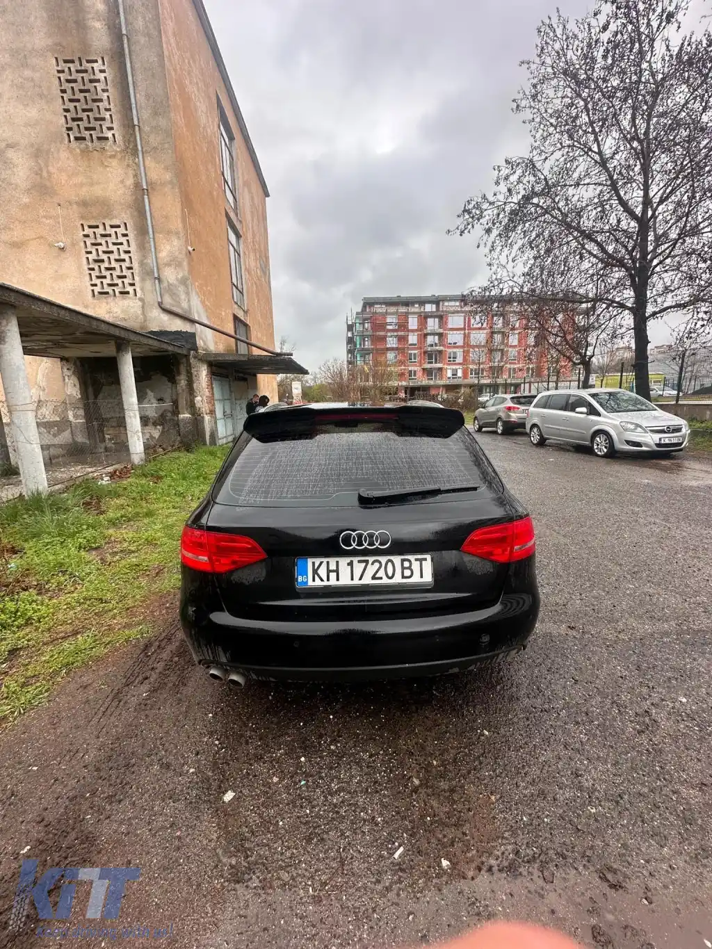 Spoiler potrivit pentru Audi A4 B8 2008-2015 RS Style finisaj negru piano-image-6260855