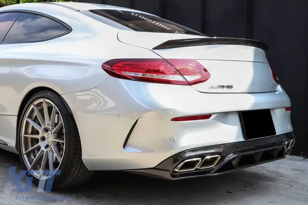 Spoiler potrivit pentru portbagaj tip C63 S pentru Mercedes C-Class C205 Coupe 2015, necolorat-image-6227894