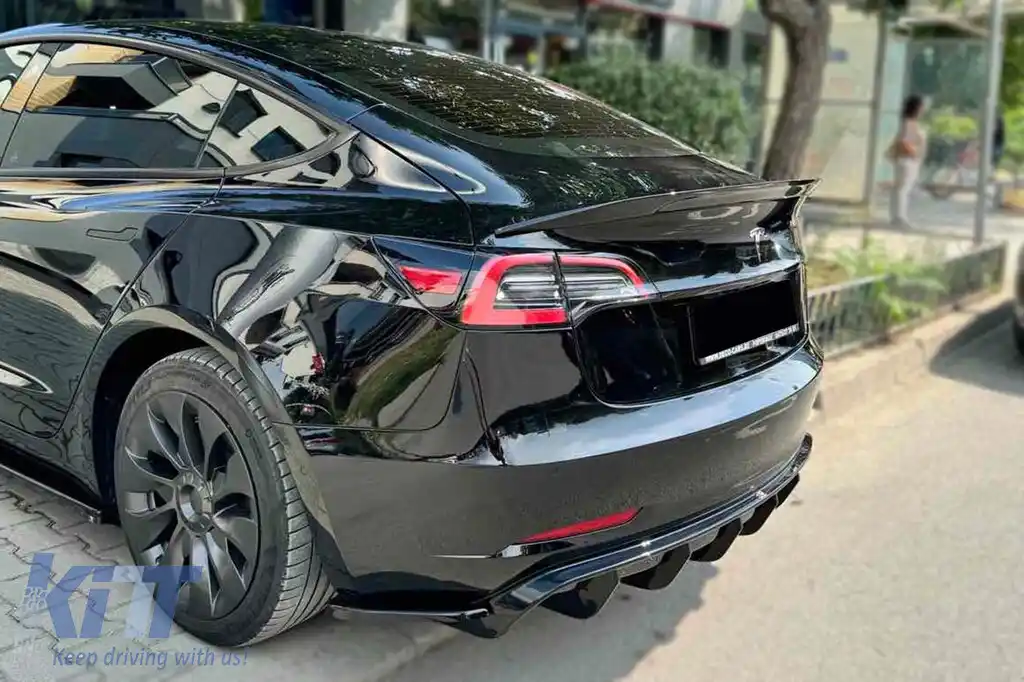 Spoiler potrivit pentru tipul de portbagaj Vorsteiner pentru Tesla Model 3 după 2017, neacoperit-image-6228032