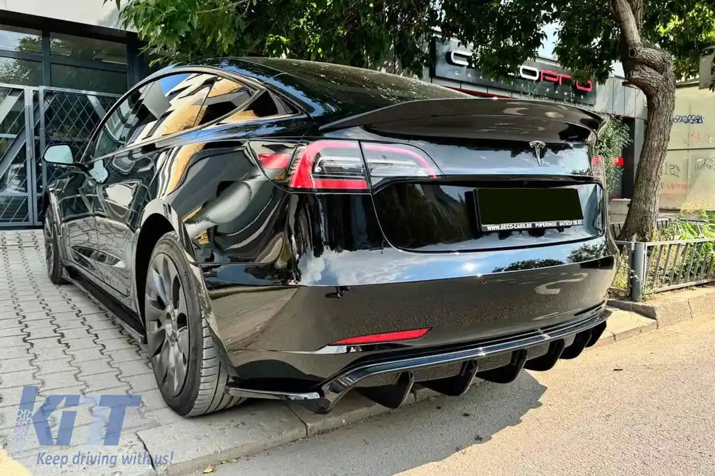 Spoiler potrivit pentru tipul de portbagaj Vorsteiner pentru Tesla Model 3 după 2017, neacoperit-image-6228033
