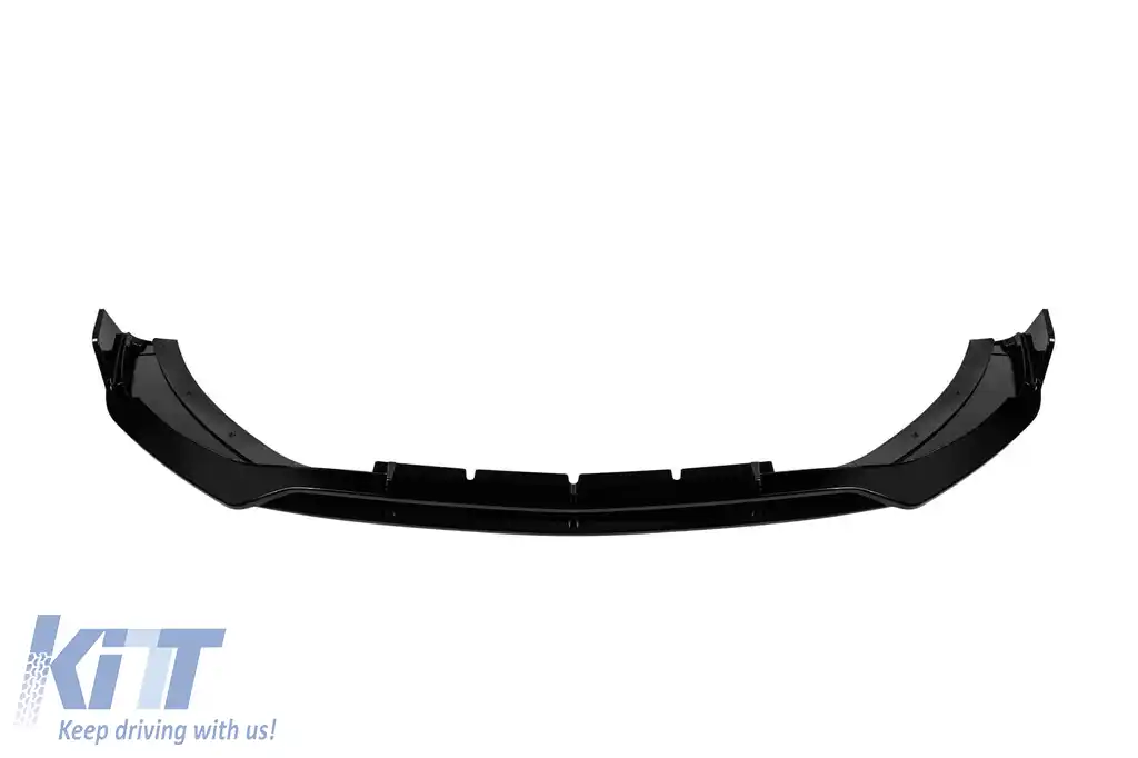 Spoiler Rocket potrivit pentru bara de protecție frontală A Design pe Mercedes C-Class W206 sedan, S206 break după 2021, lac negru