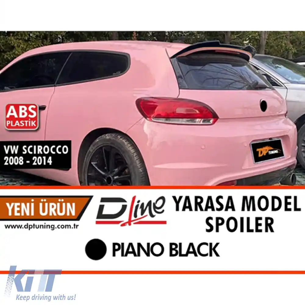 image-31-Spoiler Scirocco Batman Style Negru Pian ABS / 2008-2014