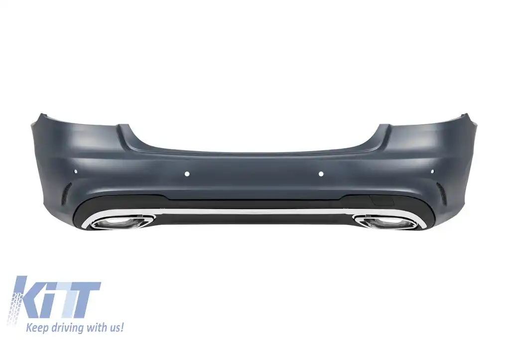 Spoiler spate A Design Line potrivit pentru Mercedes E-Class W212 Sedan 2012-2016 cu ieșiri de evacuare cromate