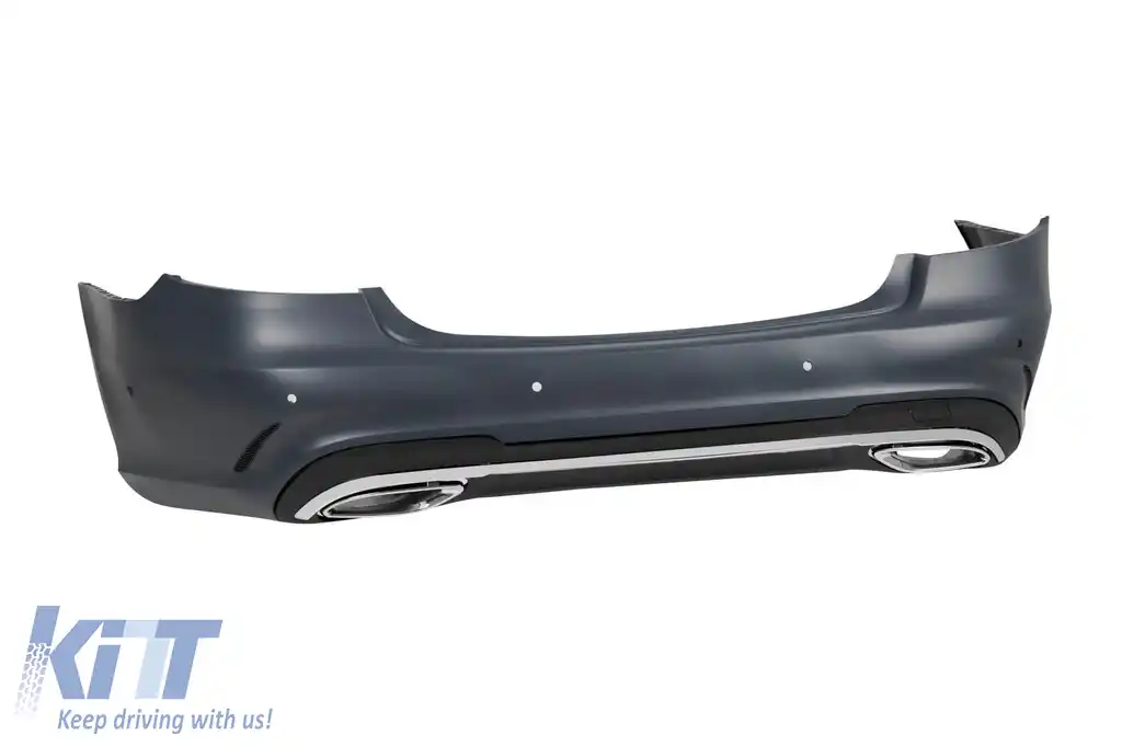 Spoiler spate A Design Line potrivit pentru Mercedes E-Class W212 Sedan 2012-2016 cu ieșiri de evacuare cromate-image-6147234