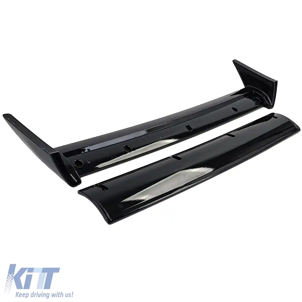 Spoiler spate aripă Evo look negru lucios fabricat din ABS, potrivit pentru Seria 3 BMW E30-image-6205492