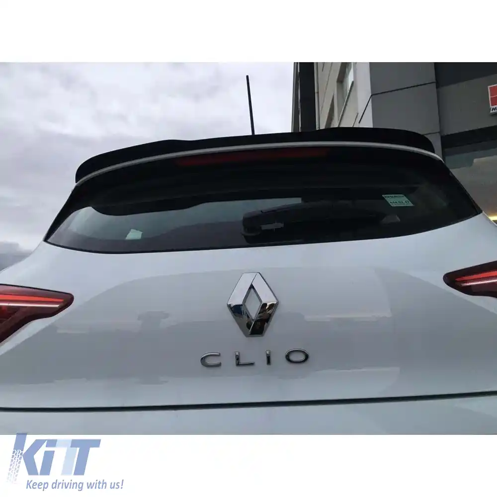 image-61-Spoiler spate Clio 5 Max în negru piano, plastic vidat / 2019 - până în prezent