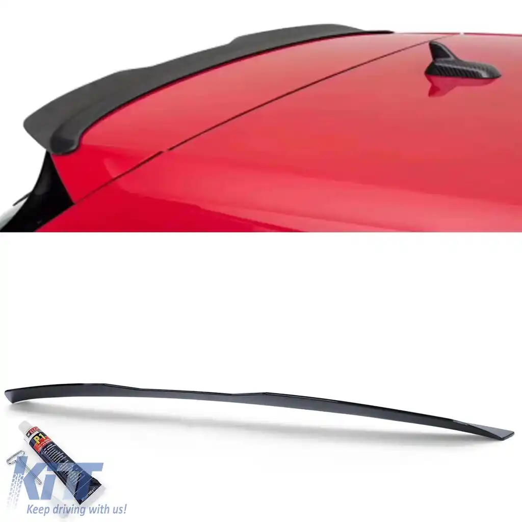 Spoiler spate de acoperiș cu finisaj lucios negru, potrivit pentru VW Polo 5 6R 6C Facelift 14-17
