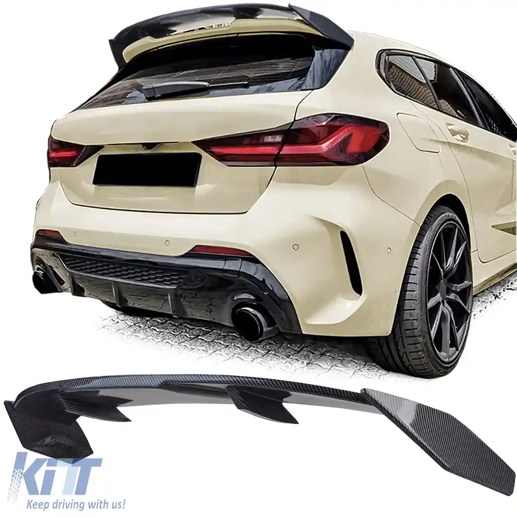 Spoiler spate de performanță cu aspect de carbon, potrivit pentru BMW Seria 1 F40 din 2019