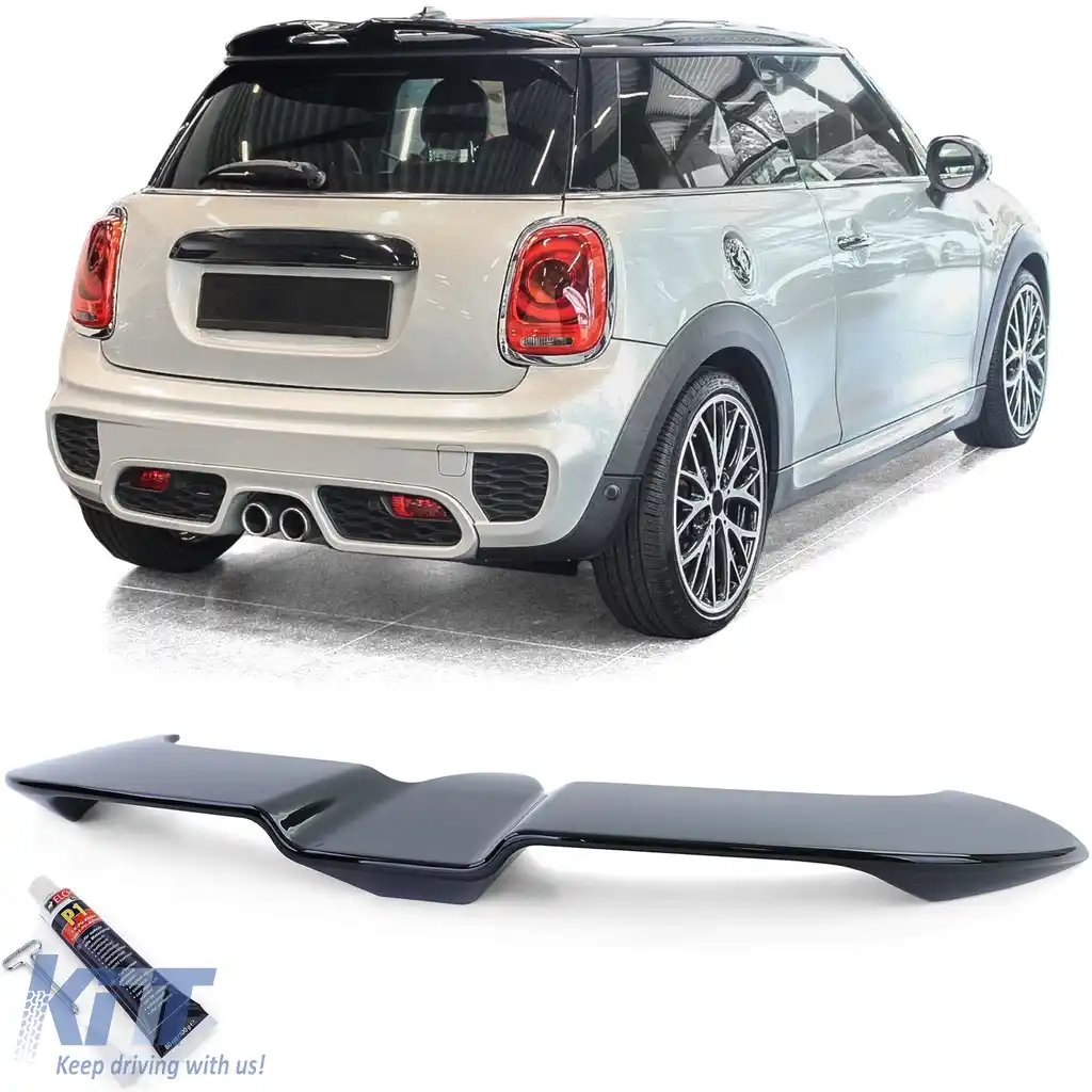 Spoiler spate de plafon negru lucios, potrivit pentru Mini One Cooper F56 din 2014