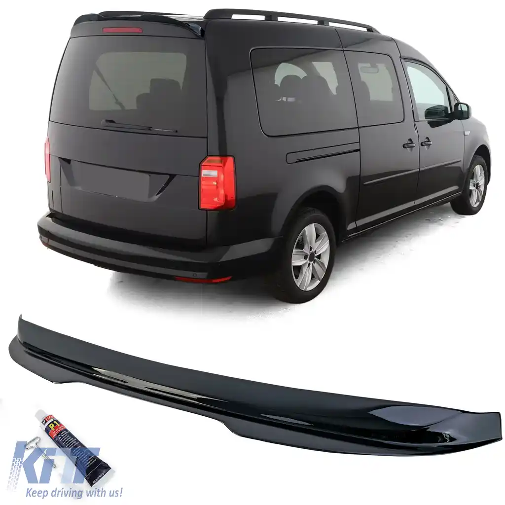 Spoiler spate de plafon negru lucios, potrivit pentru VW Caddy IV SA 2015-2020