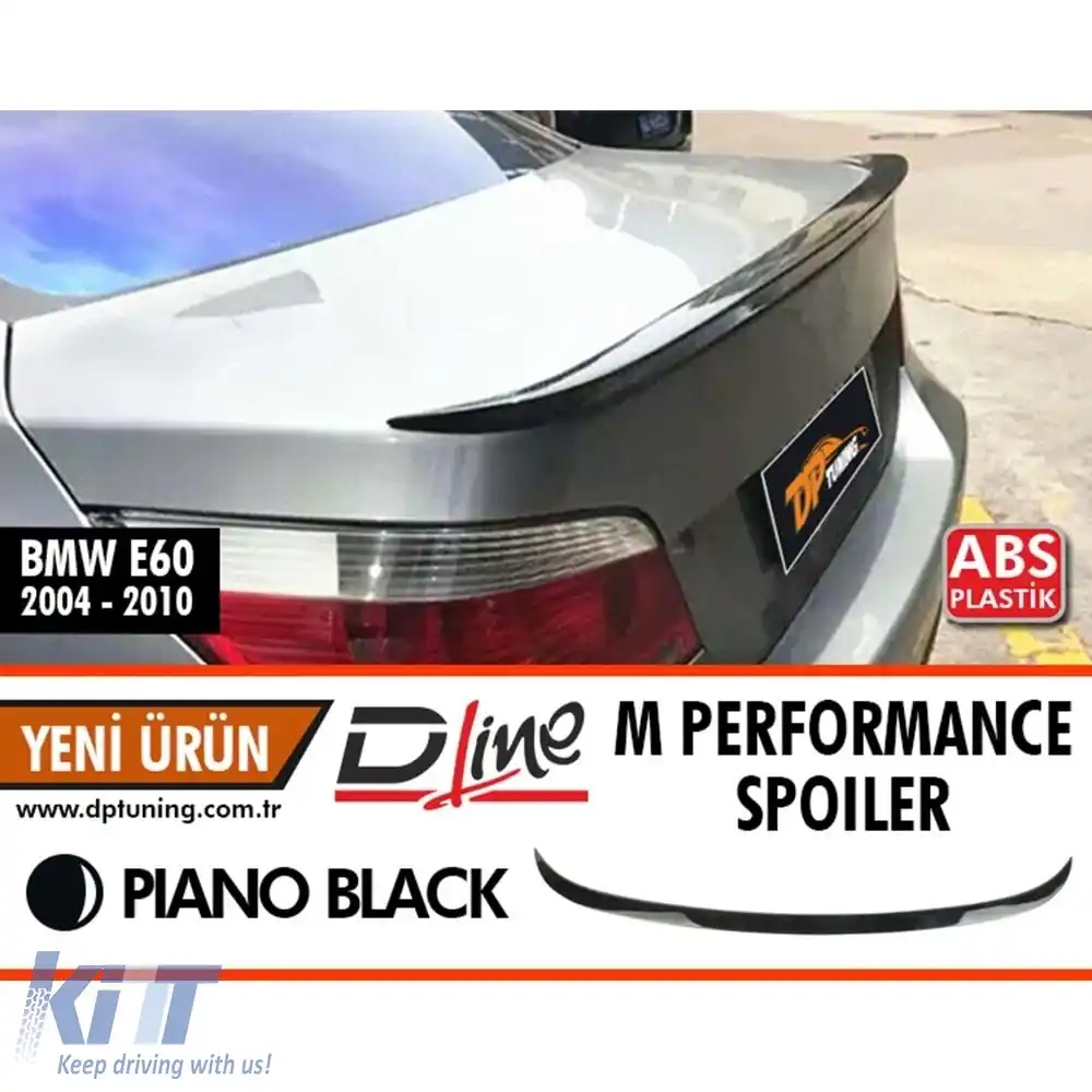 image-52-Spoiler spate E60 M Performance Design Design Style negru lucios ABS / 2004-2010