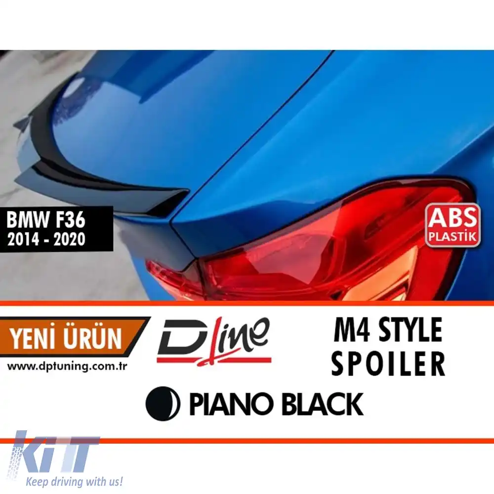 image-24-Spoiler spate F36 M4 Negru Pian ABS / 2014-2020