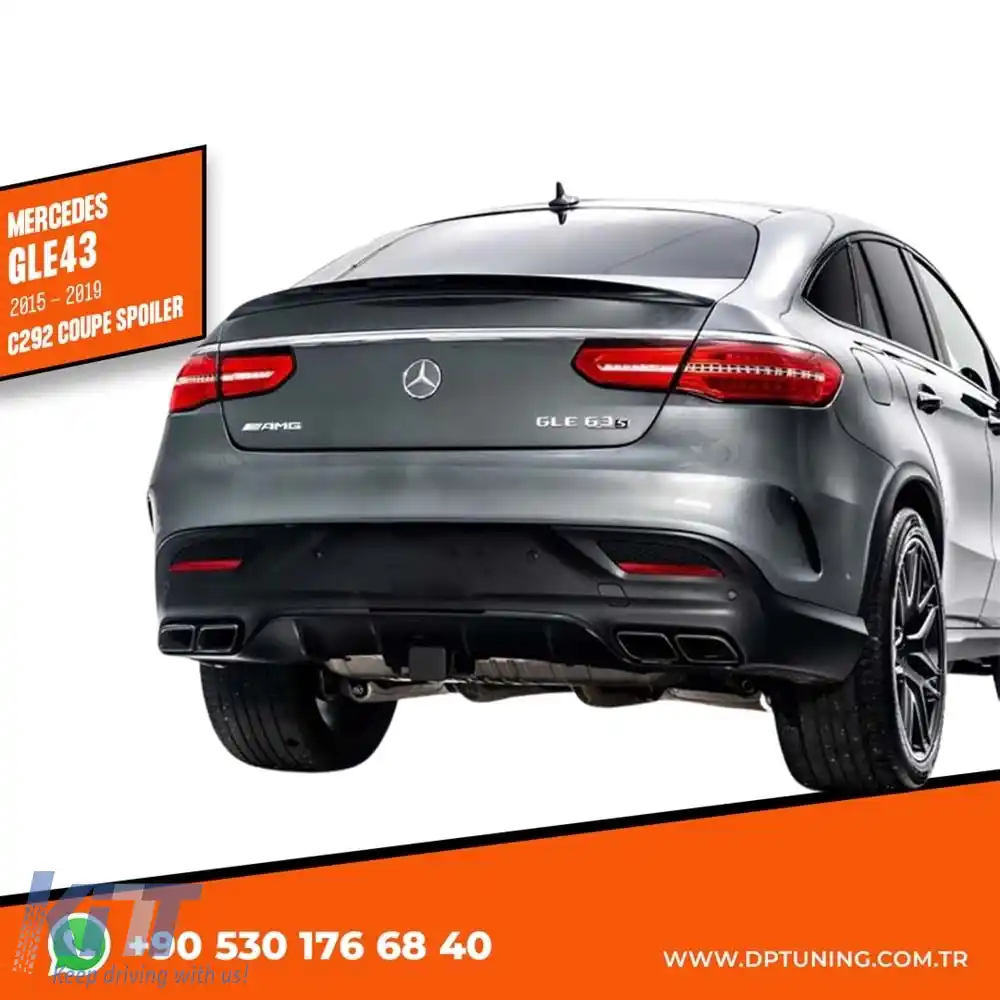 image-56-Spoiler spate GLE43 C292 Coupe Negru Piano ABS / 2015-2019