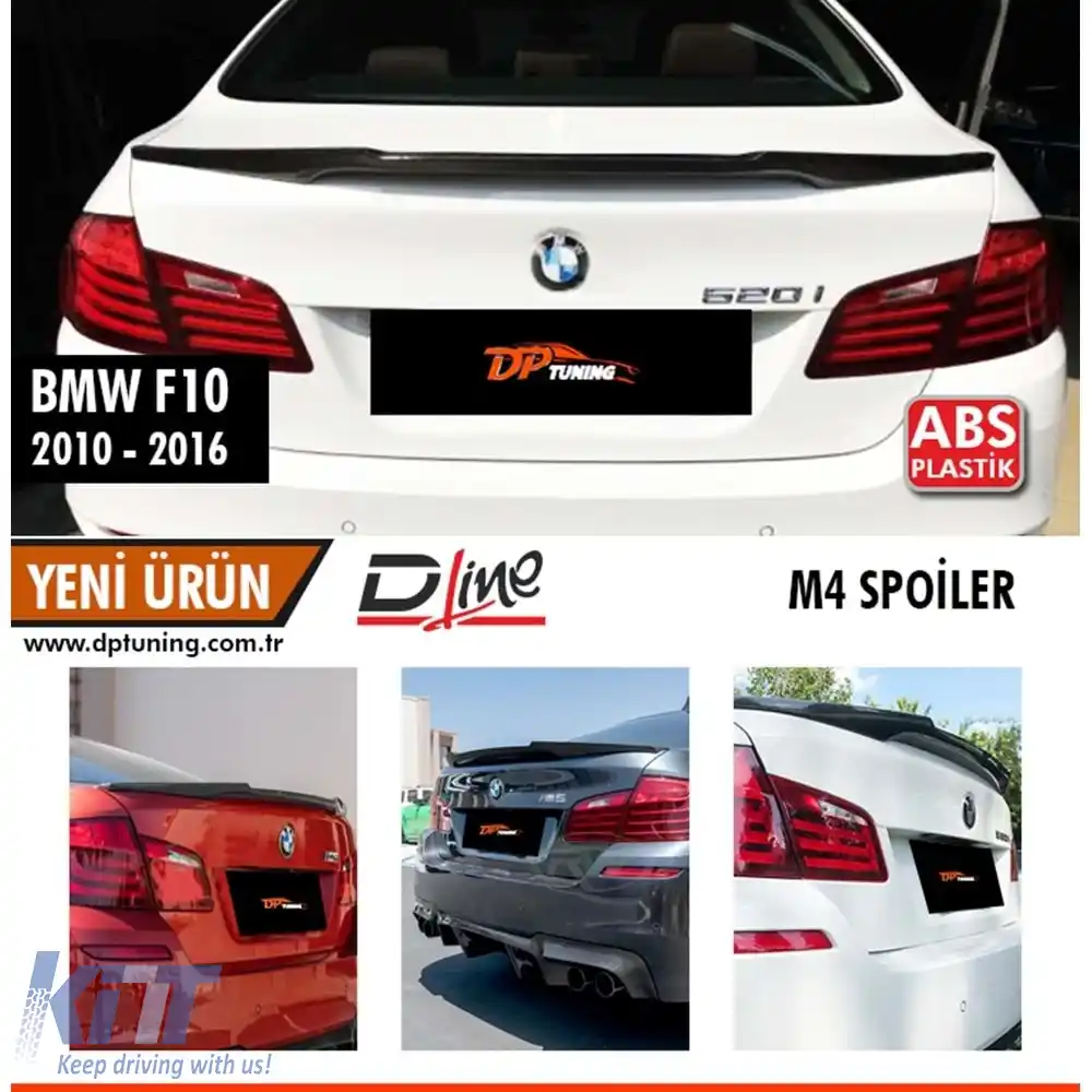 image-17-Spoiler spate M4 F10 suprafață brută ABS / 2012-2018
