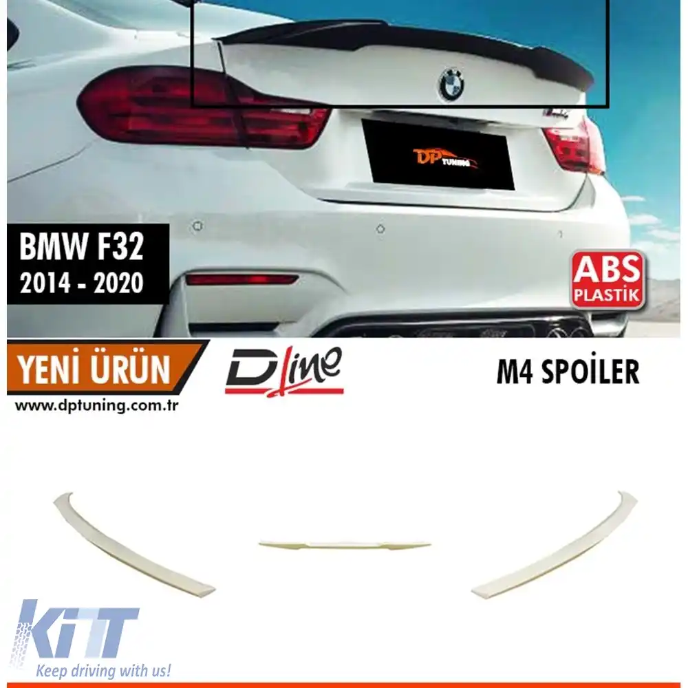 image-72-Spoiler spate M4 pentru coupe F32 cu suprafață brută din ABS / 2014-2020