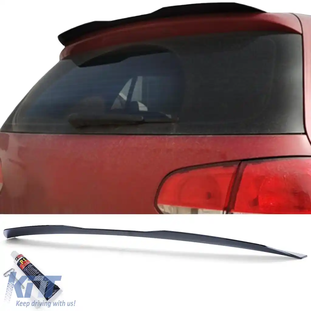 Spoiler spate pentru acoperiș negru lucios, potrivit pentru VW Golf 6 7 GTI GTD R 09-20