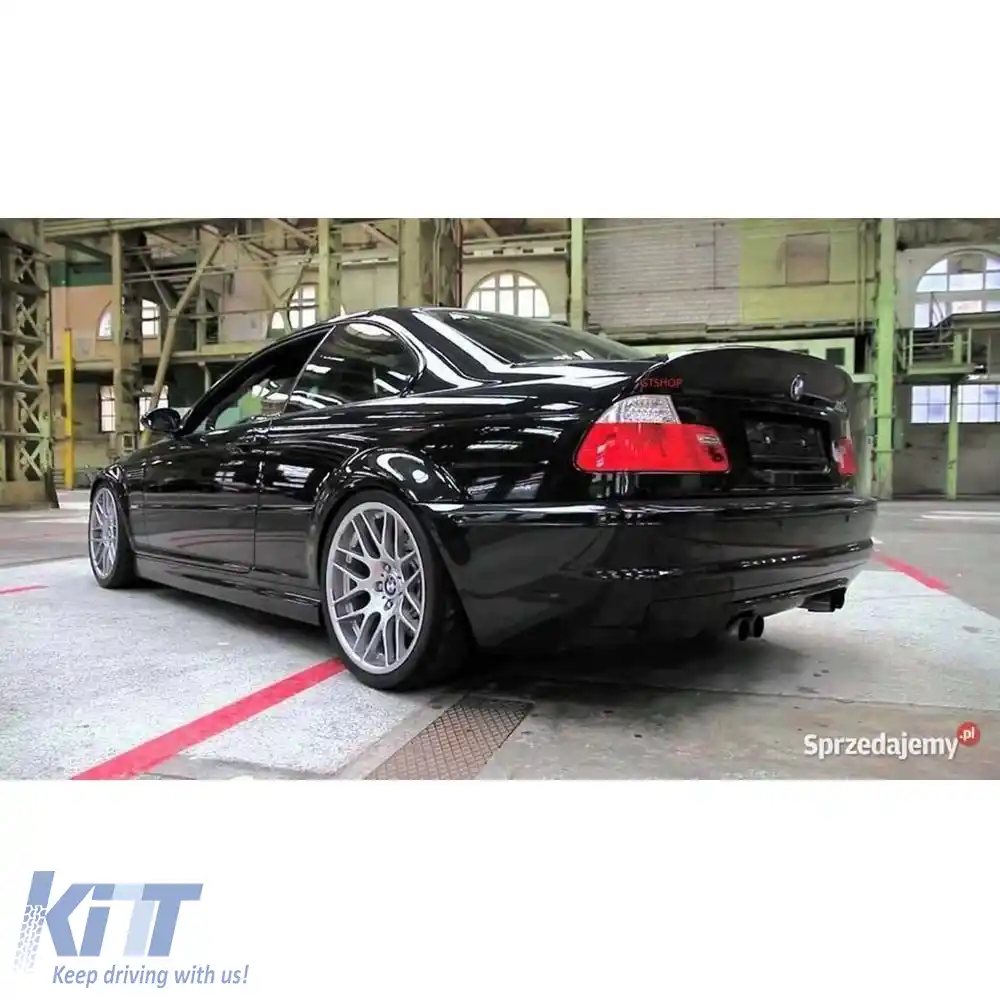 image-15-Spoiler spate pentru capacul portbagajului E46 CSL, negru piano, plastic vidat / 1997-2006 (2 uși)