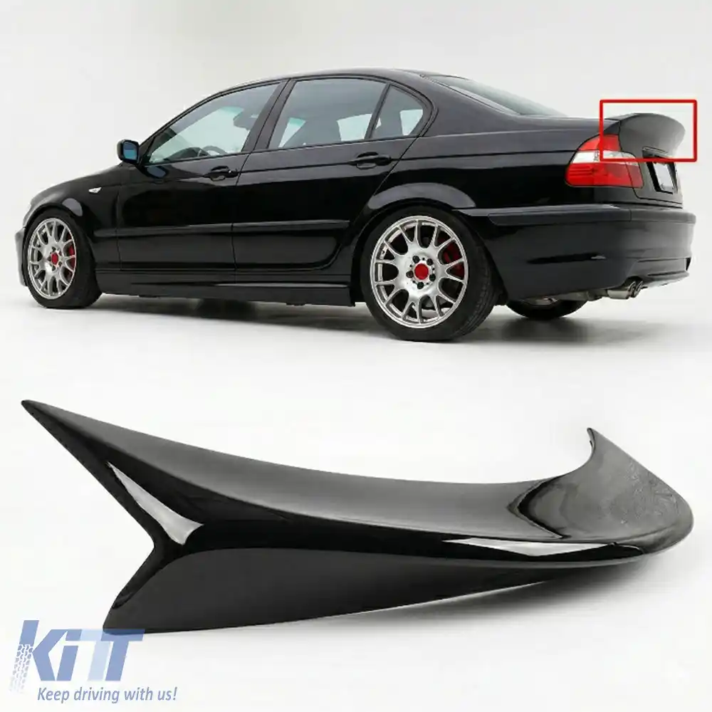 image-59-Spoiler spate pentru portbagaj E46 CSL în negru lucios, plastic vidat / 1997-2006 (4 uși)