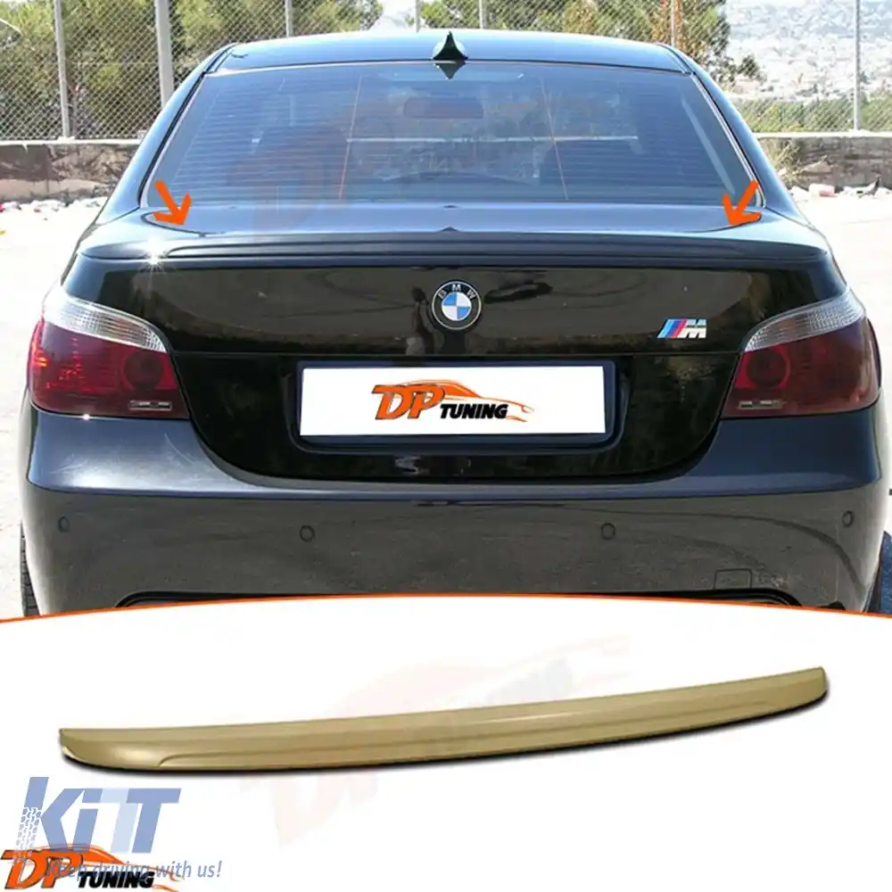 image-66-Spoiler spate pentru portbagaj E60 M Sport / M Technic, suprafață brută, ABS / 2003-2010