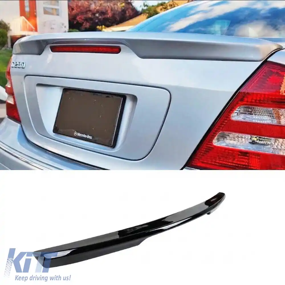 image-46-Spoiler spate pentru portbagaj W203 Negru Pian ABS / 2000-2011