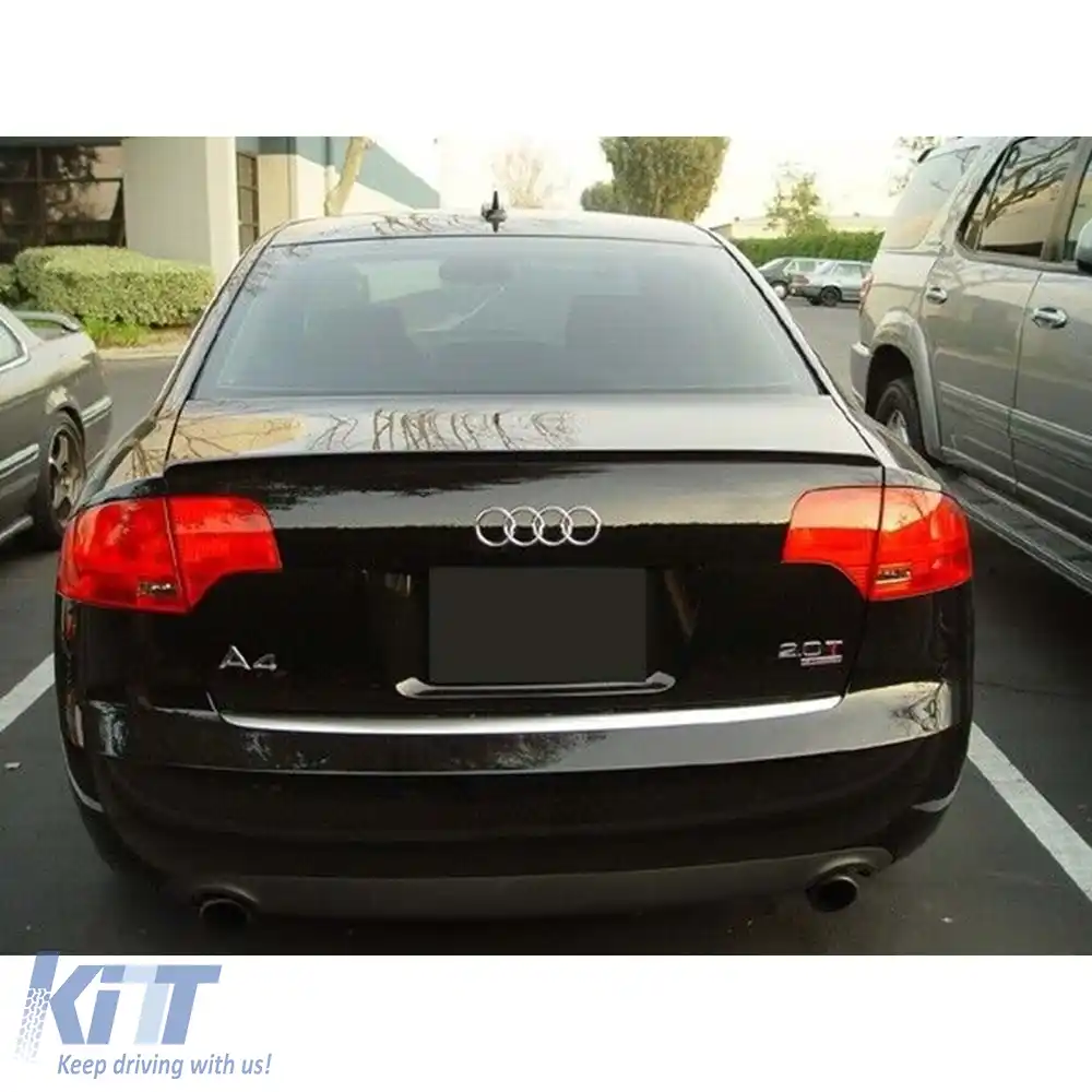 image-8-Spoiler spate potrivit pentru A4 B6 Negru Pian ABS / 2001-2004