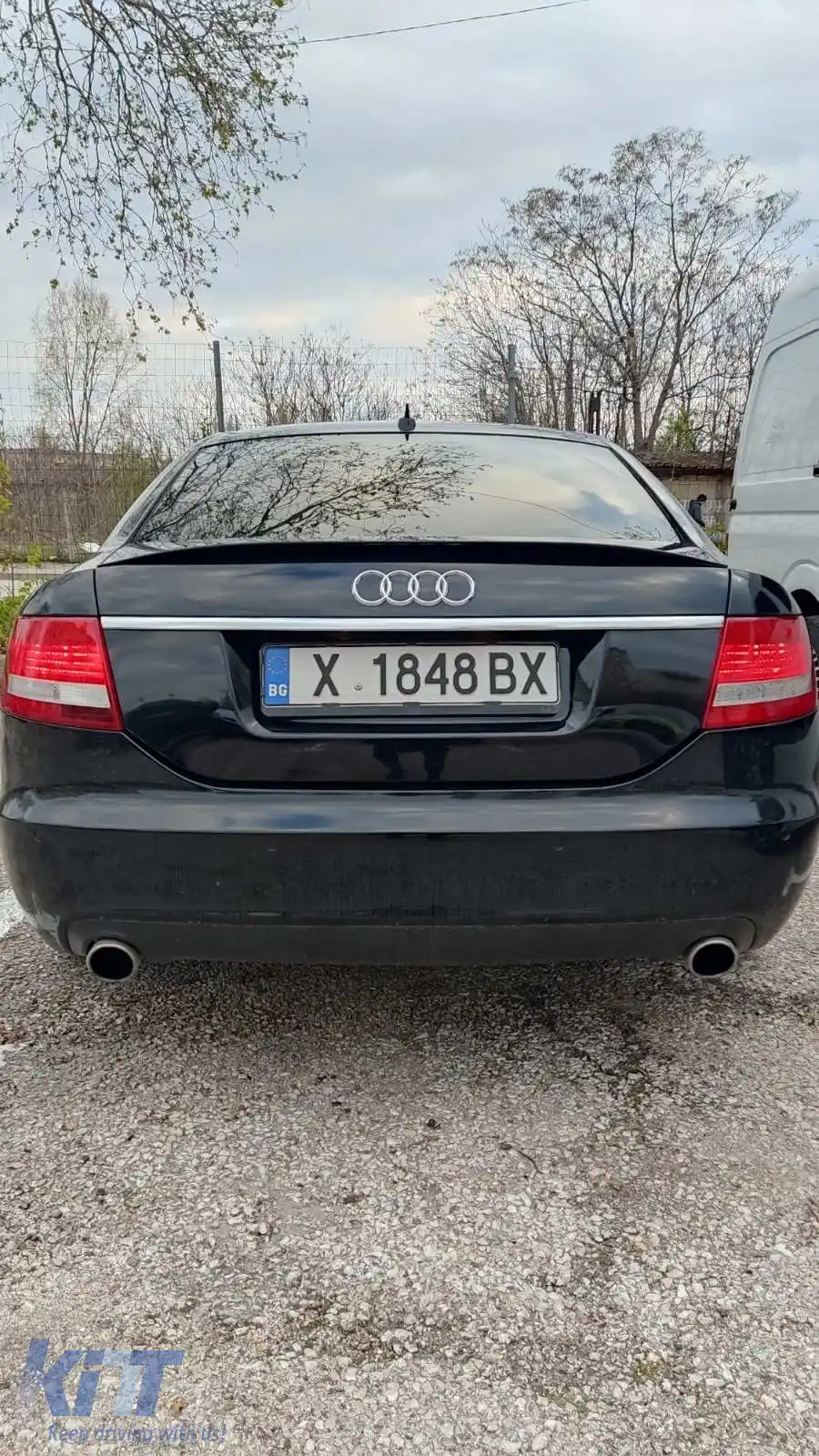 Spoiler spate potrivit pentru AUDI A6 C6 lac negru piano / 2004-2011-image-6260890