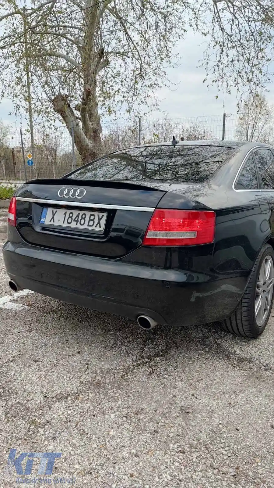 Spoiler spate potrivit pentru AUDI A6 C6 lac negru piano / 2004-2011-image-6260891