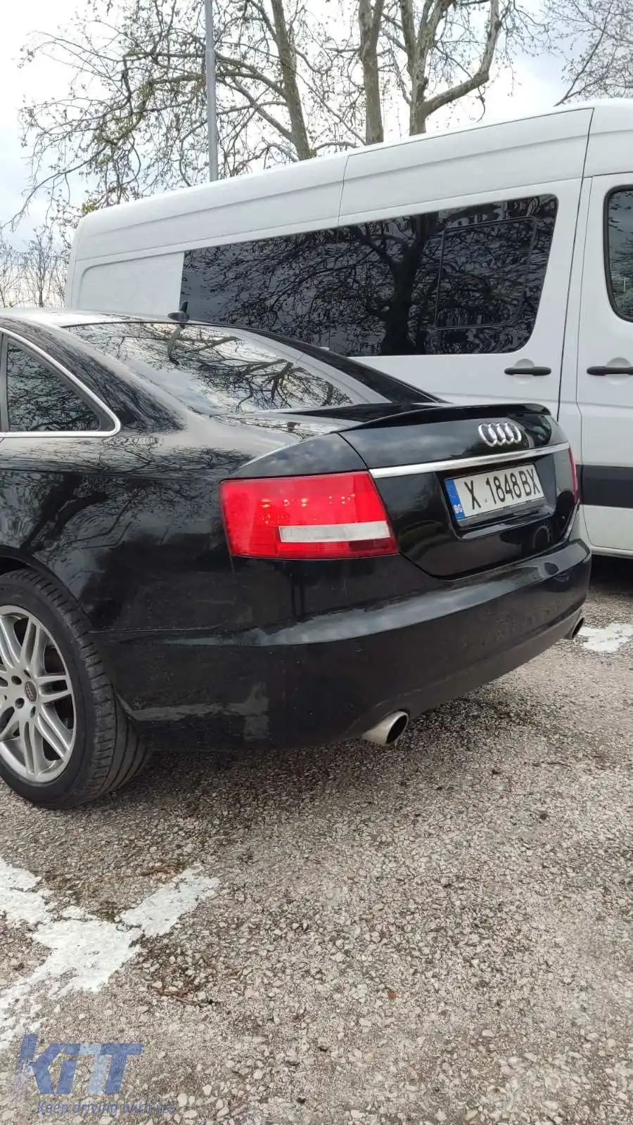 Spoiler spate potrivit pentru AUDI A6 C6 lac negru piano / 2004-2011-image-6260892
