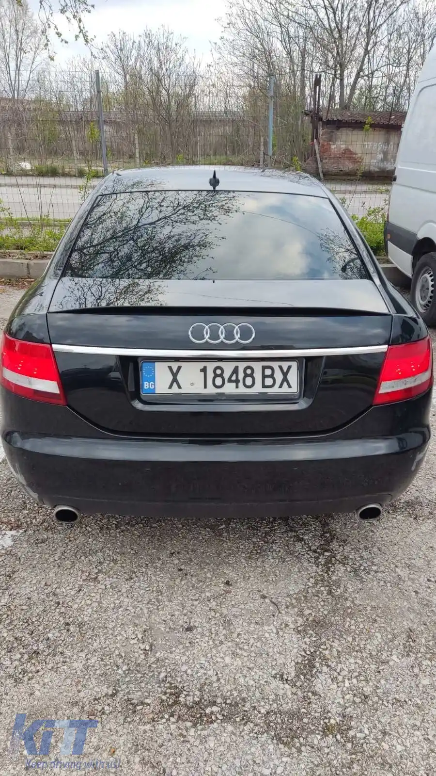 Spoiler spate potrivit pentru AUDI A6 C6 lac negru piano / 2004-2011-image-6260893