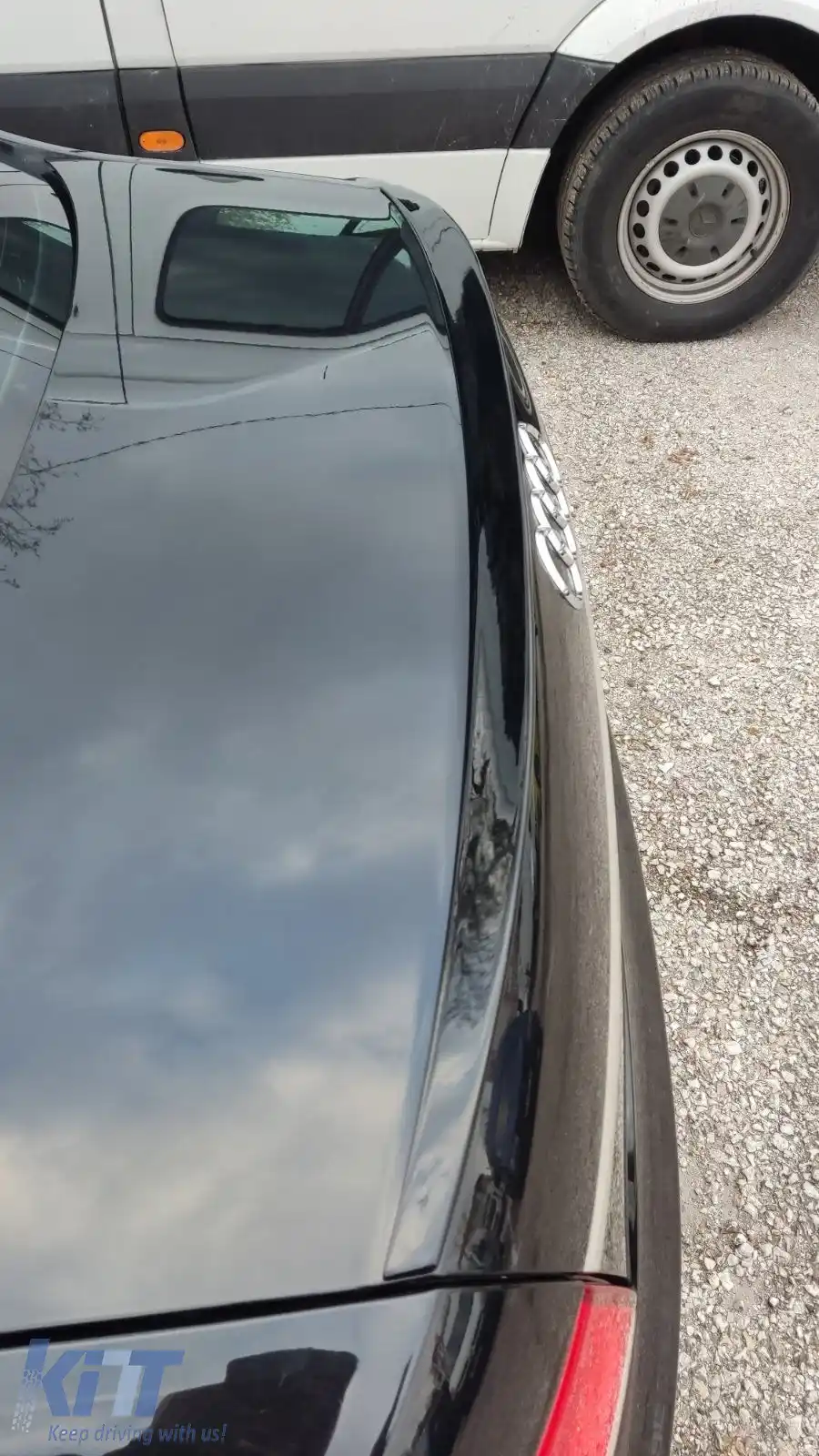 Spoiler spate potrivit pentru AUDI A6 C6 lac negru piano / 2004-2011-image-6260895