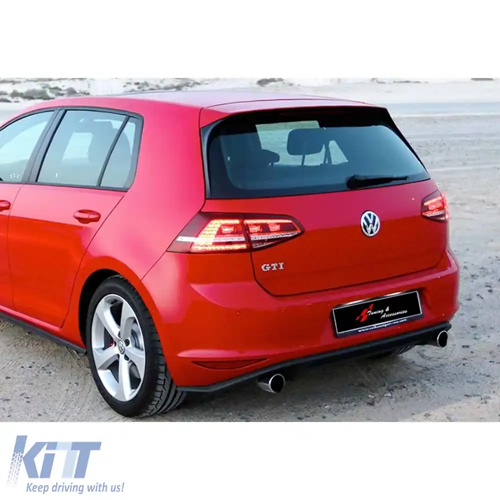 image-21-Spoiler spate potrivit pentru Golf 7 GTI Acoperiș R Highline 4 piese Suprafață brută ABS / 2012-2019