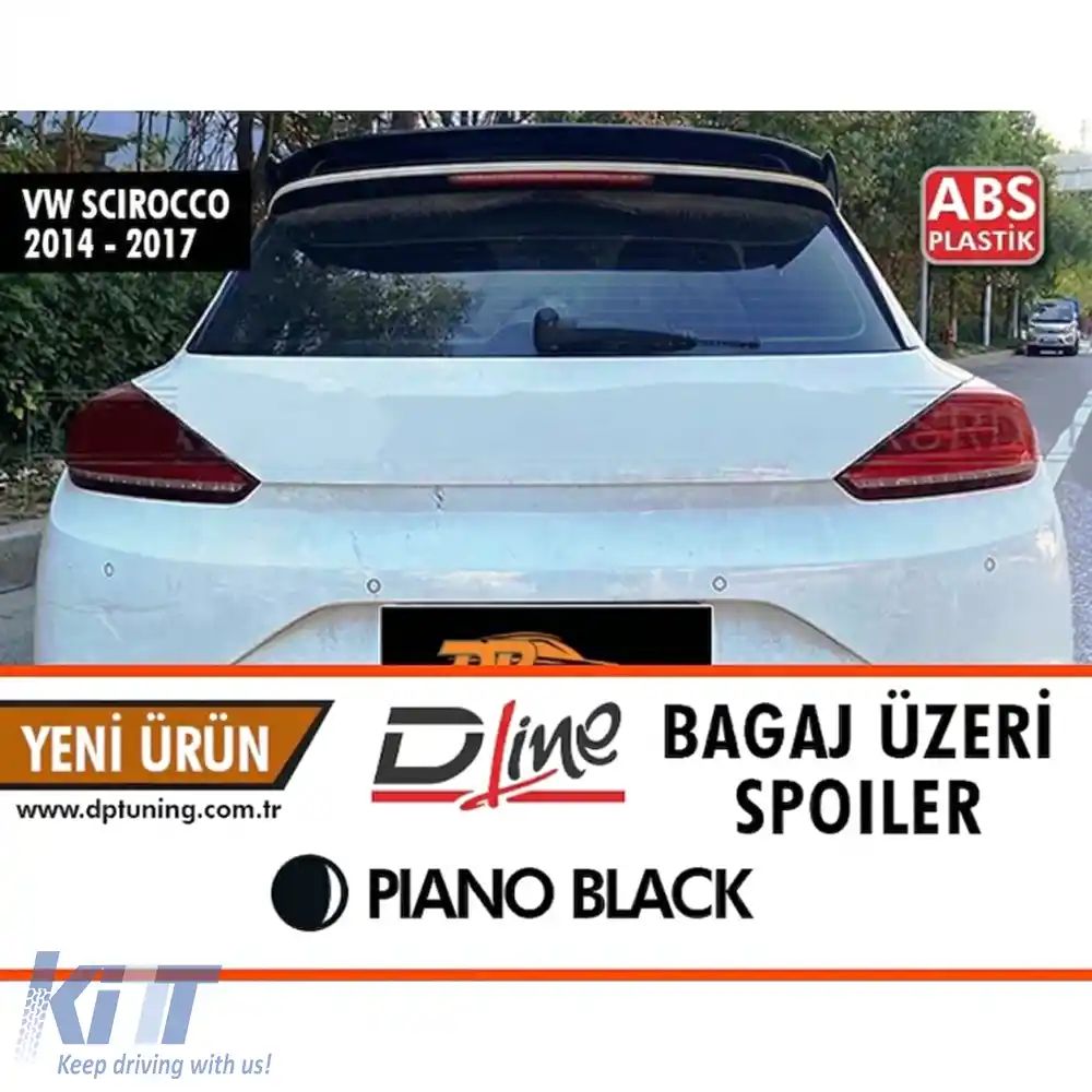 image-30-Spoiler spate Scirocco Osir Negru Pian ABS / 2014-2017
