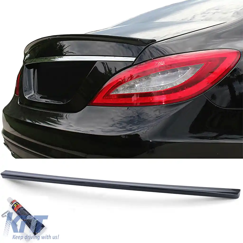 Spoiler Spate Sport Lip Gloss Negru, potrivit pentru Mercedes CLS C218 2011-2018