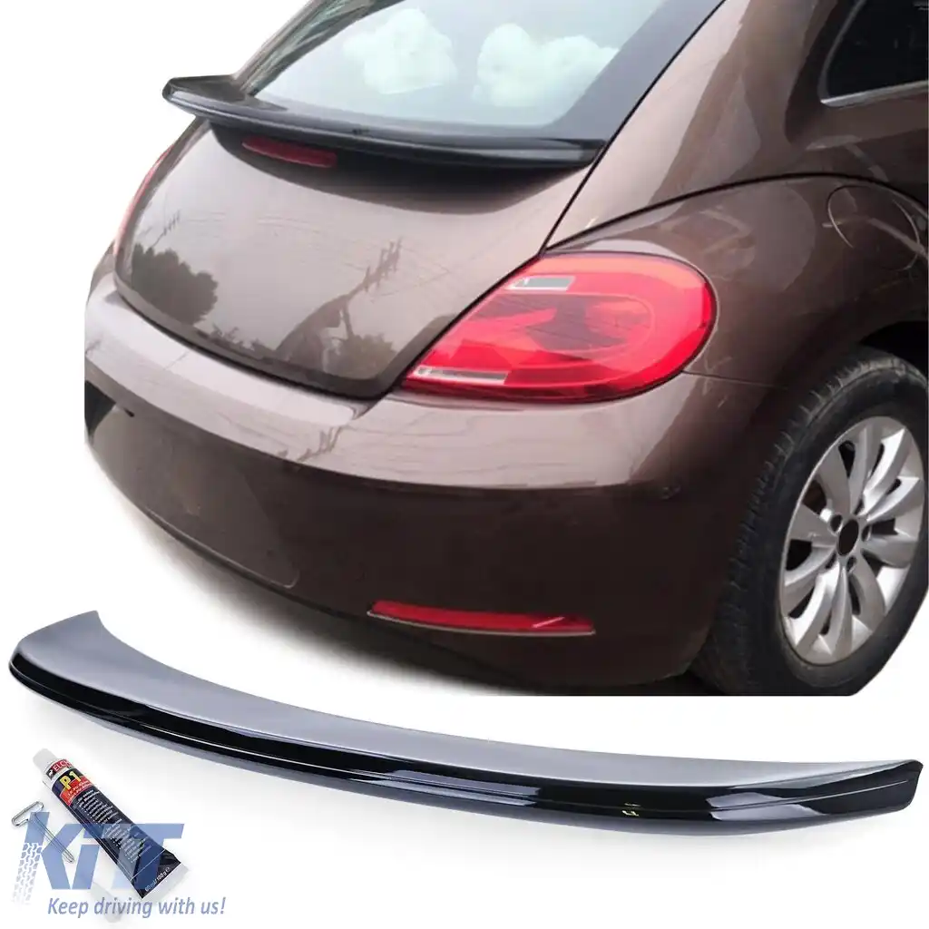 Spoiler spate sport lip gloss negru, potrivit pentru VW Beetle 5C 11-19